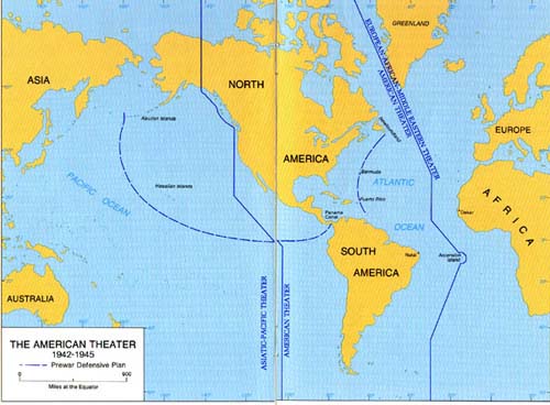 The American Theater 1942-1945 (map)